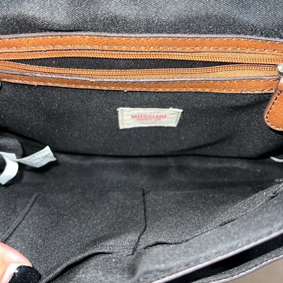 MOSSIMO Supply Co. Crossbody Shoulder Bag Brown non Leather material adjustable - Picture 5 of 10